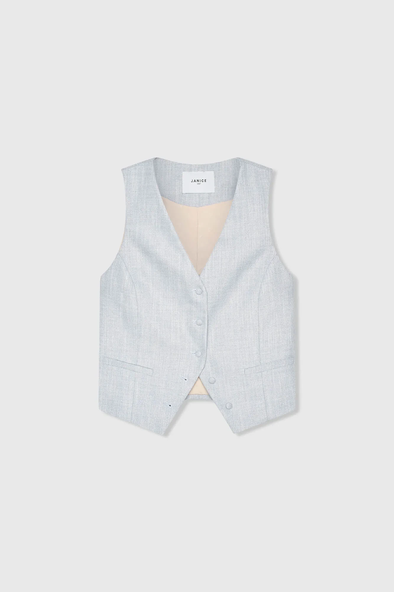 Vest Gilet Dames Lurex Blauw Dave