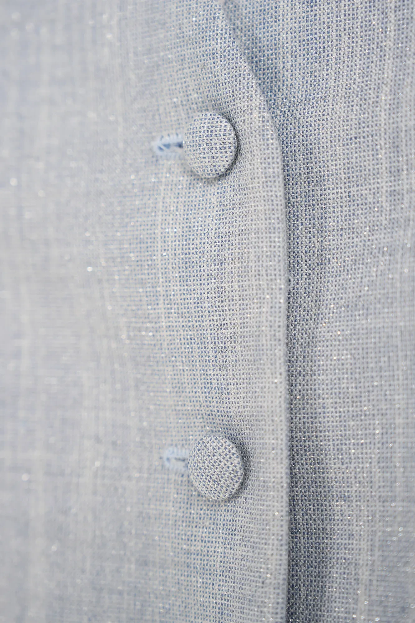 Damenweste aus Lurex, blau, Dave