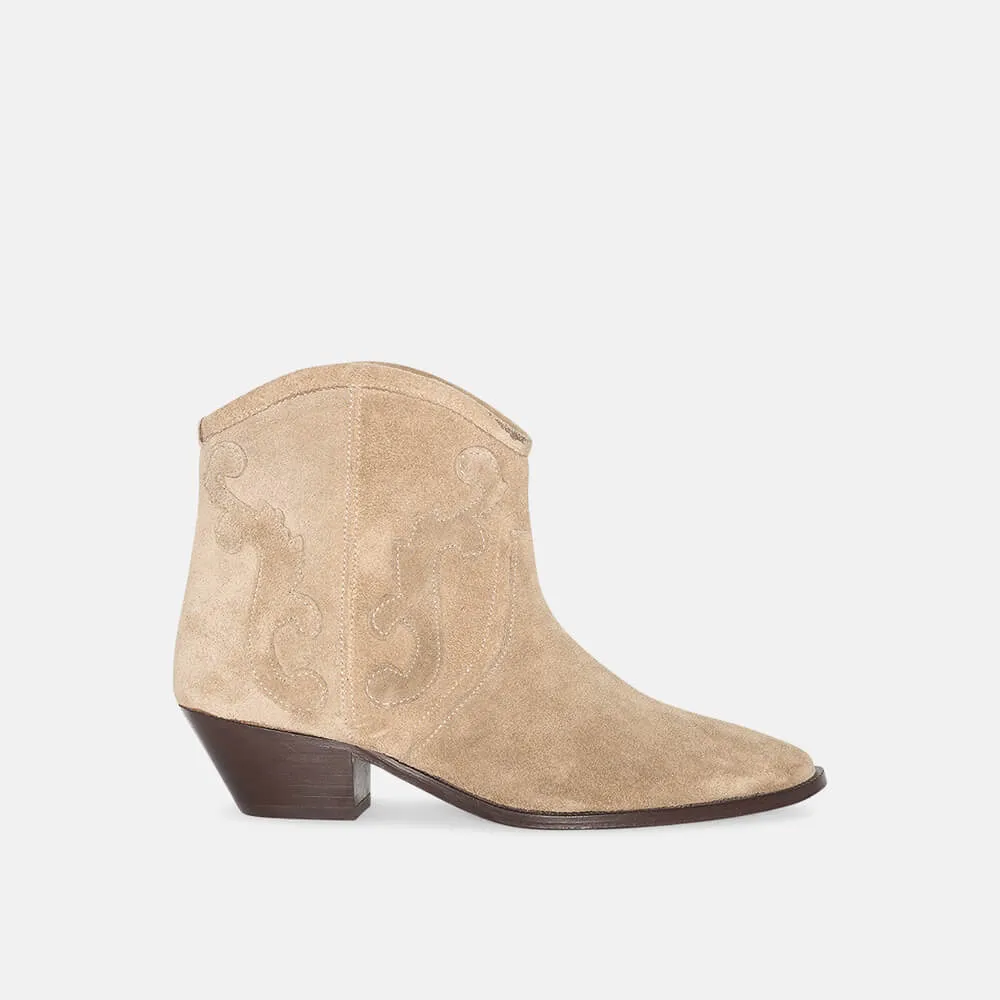 Western Laarsje Boots Dames Hayden Beige