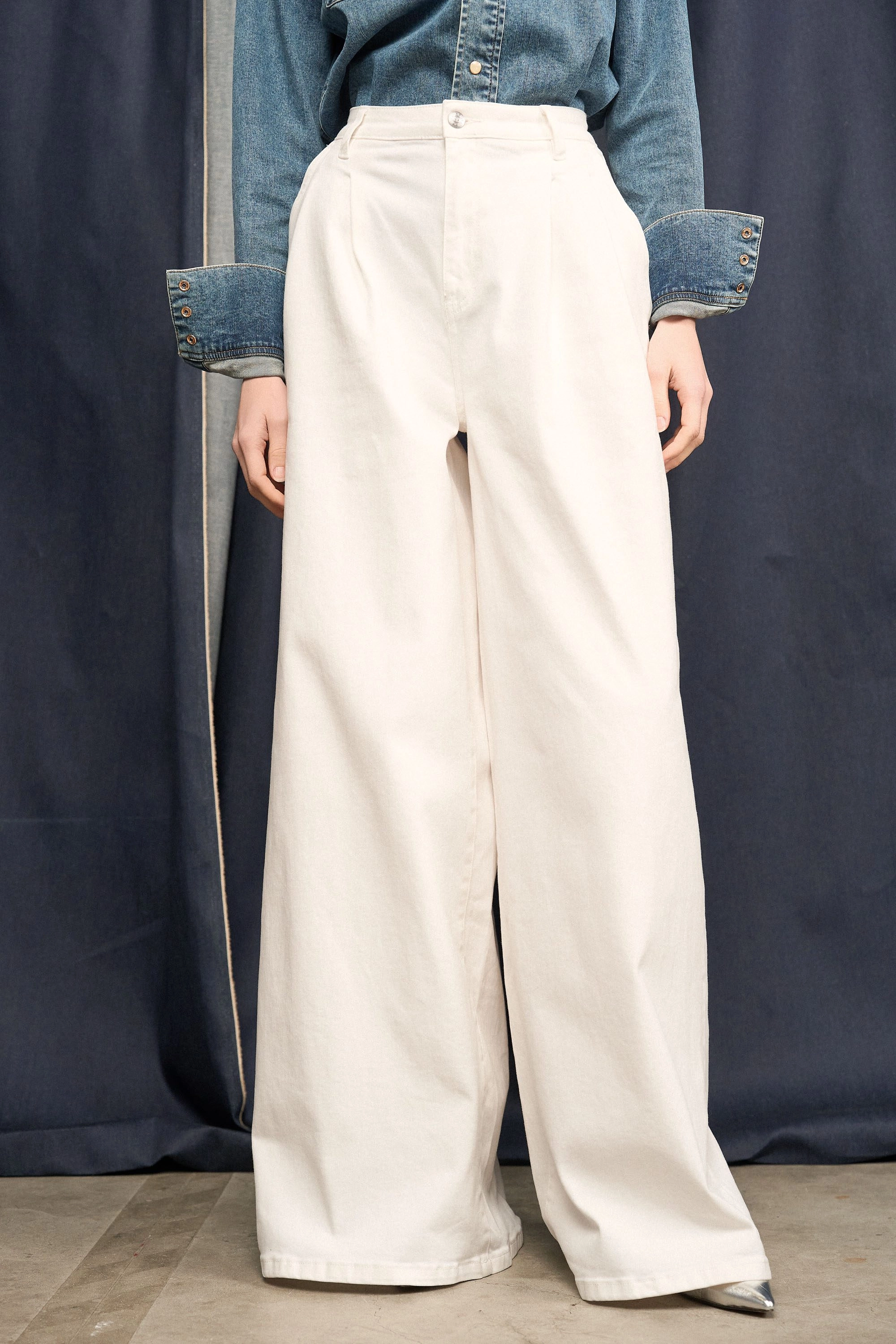 Wide leg jenas dollar ooo janice detail