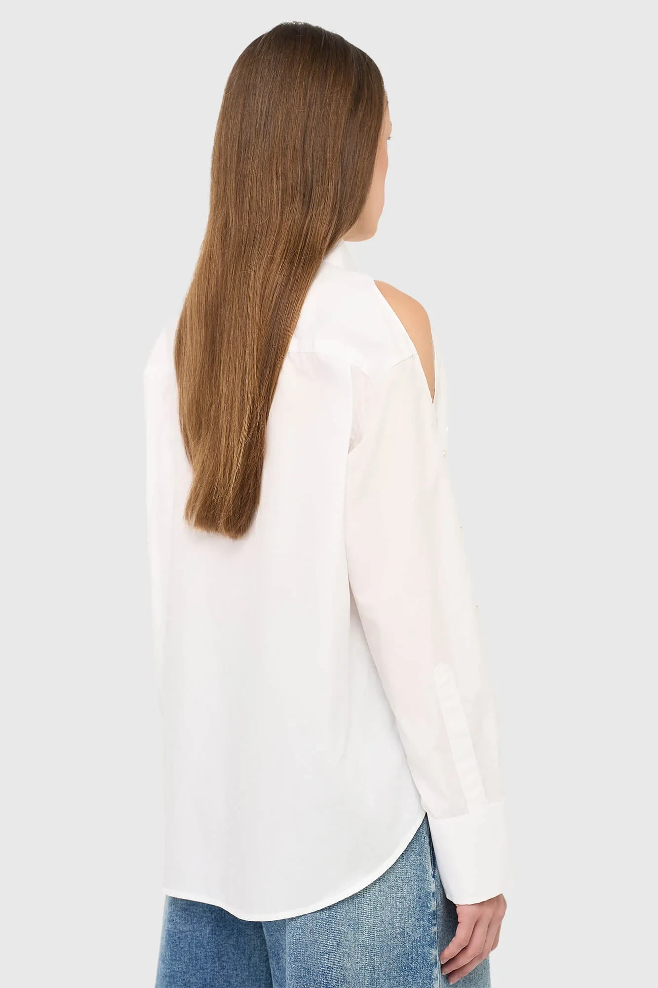 White Cotton Blouse for Women, Cotton Paul