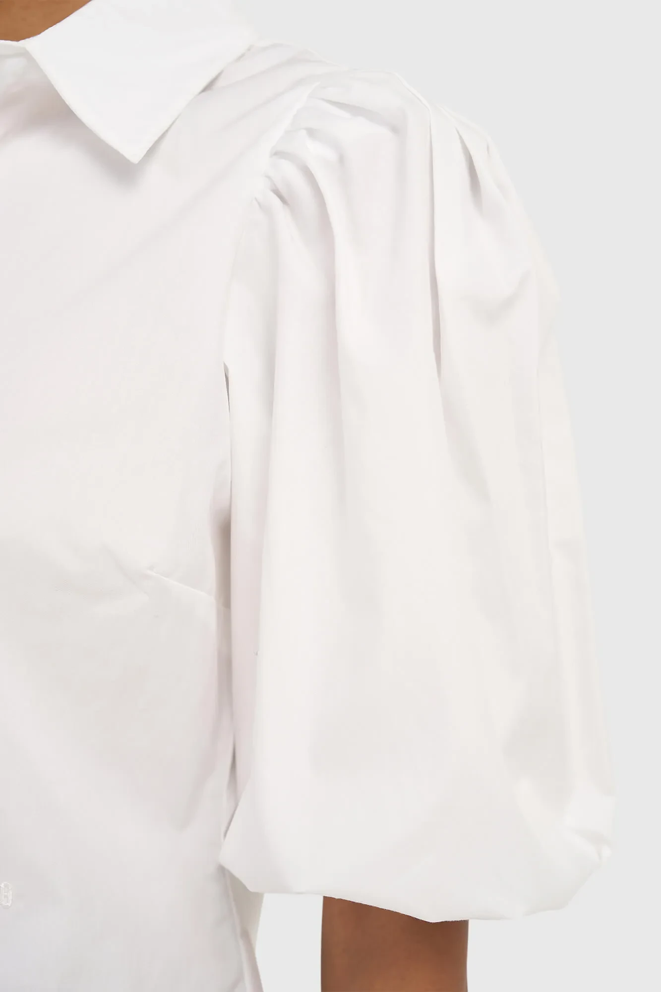 Weiße Baumwollbluse für Damen Lars Weiß