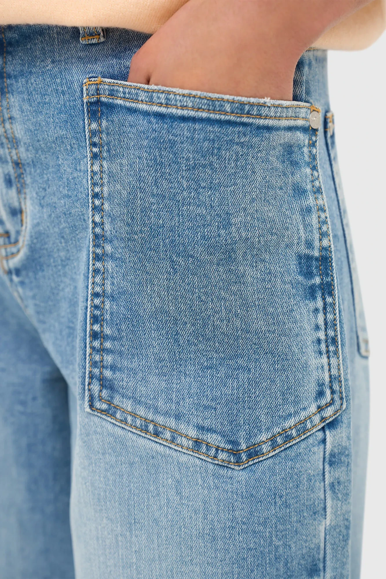 Worker Jeans Damen Barrel Fit Stretch Mid Rise Morrison Blau 786