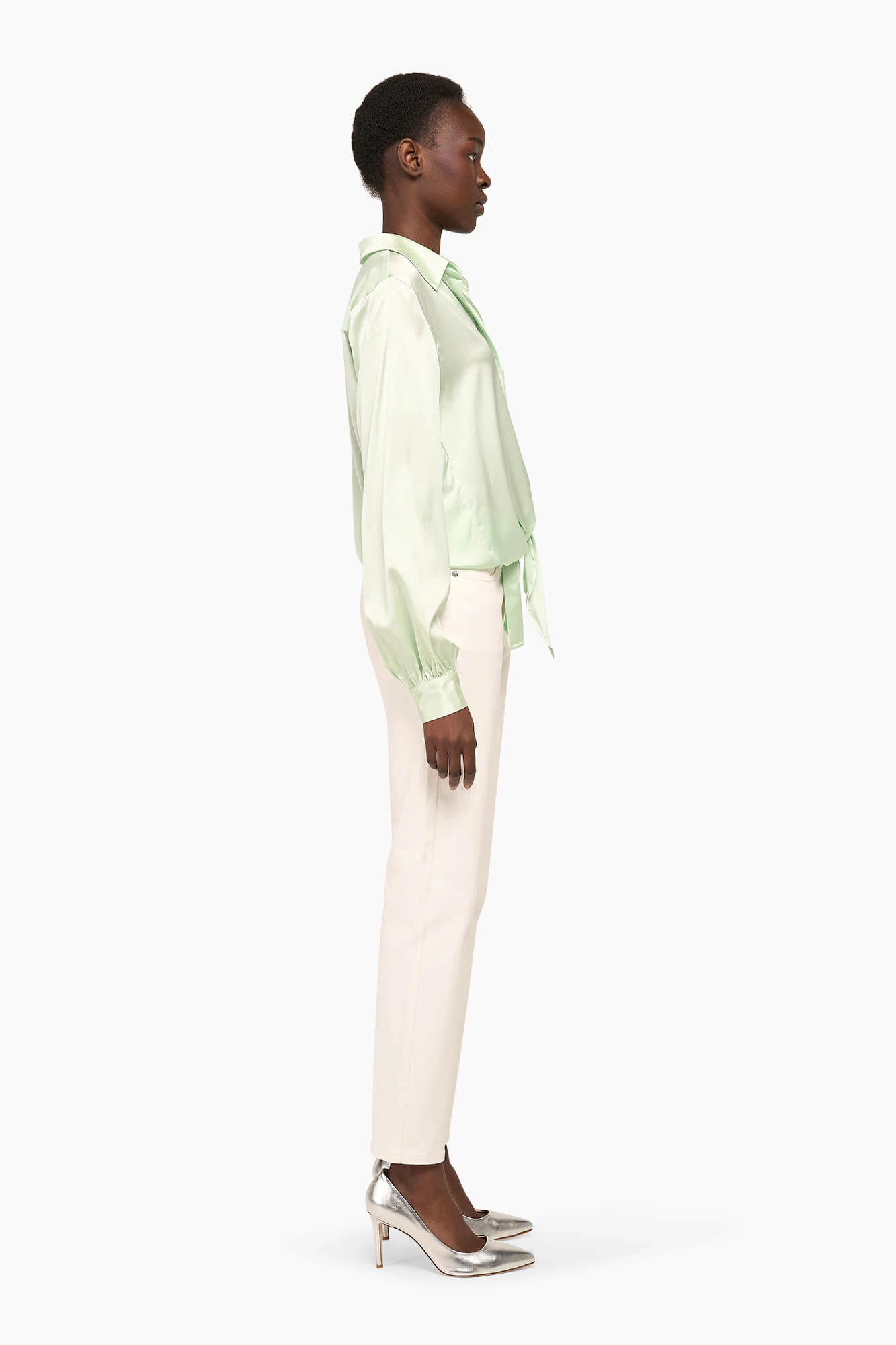 Zijden Blouse Dames Bobby Mint