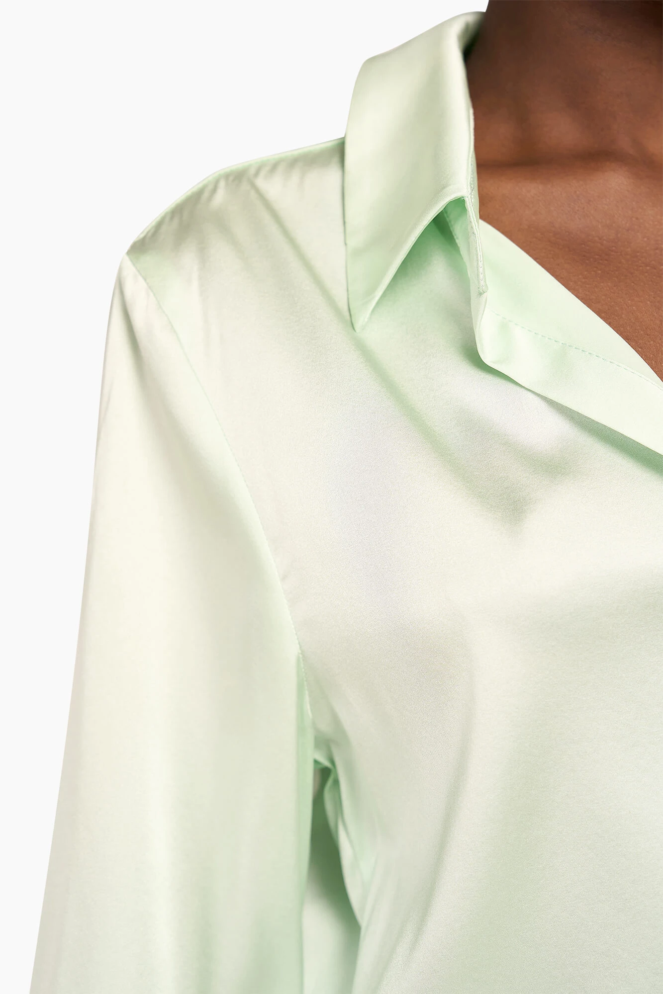 Zijden Blouse Dames Bobby Mint