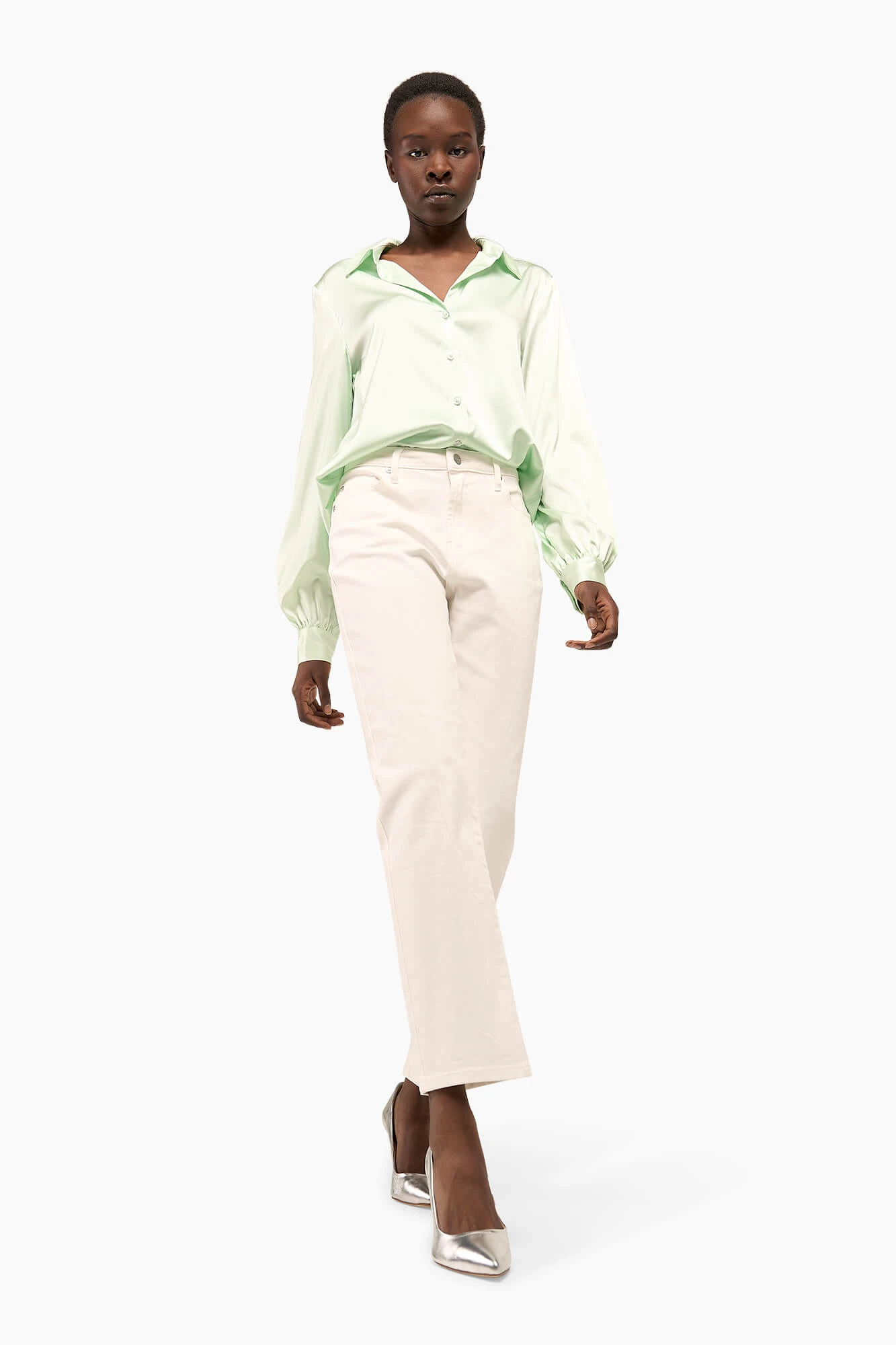 Zijden Blouse Dames Bobby Mint
