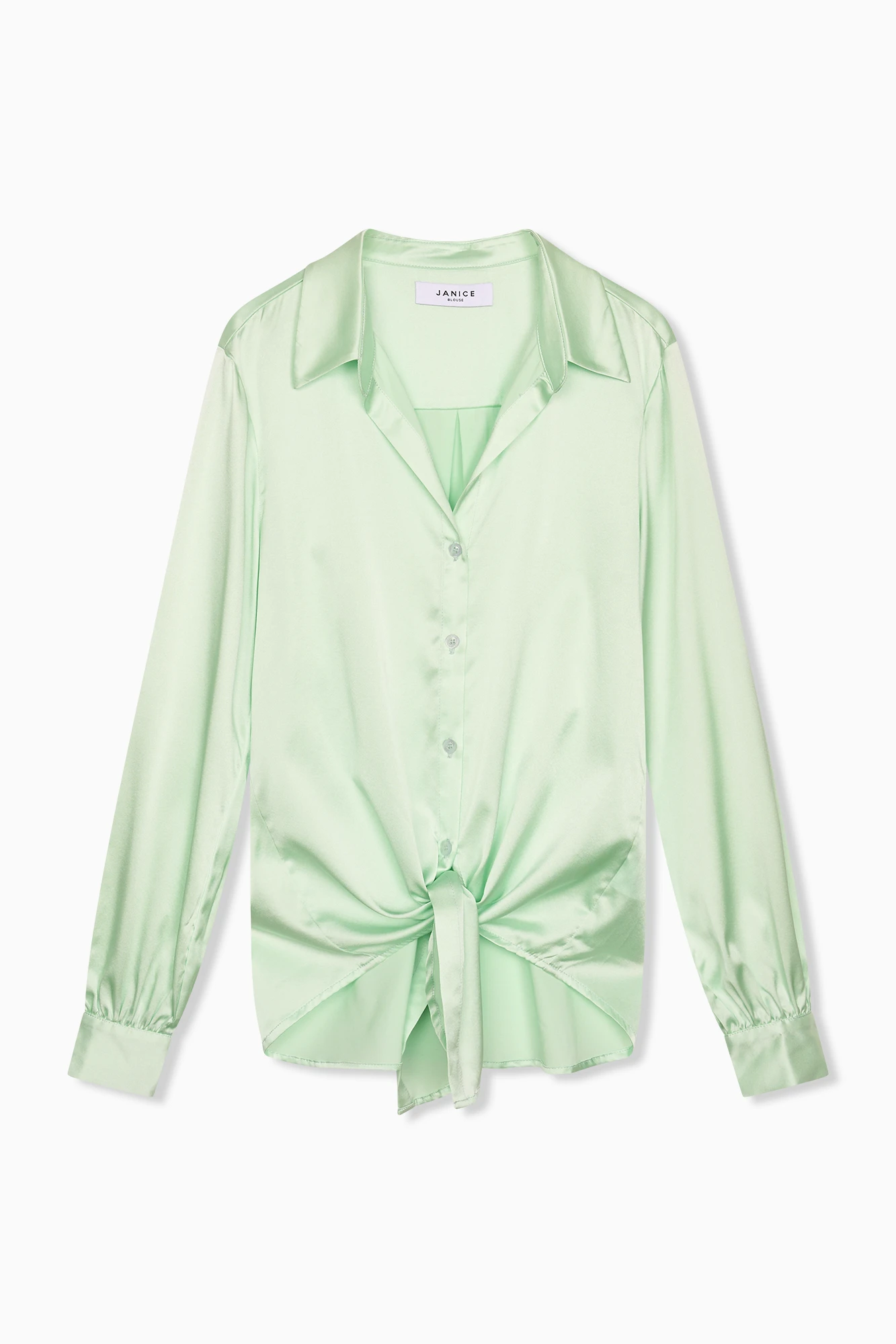 Zijden Blouse Dames Bobby Mint