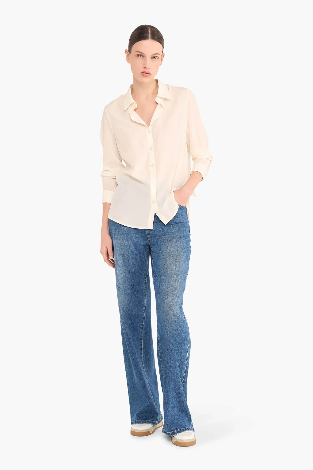 Dylan Off-White Women's Silk Blouse