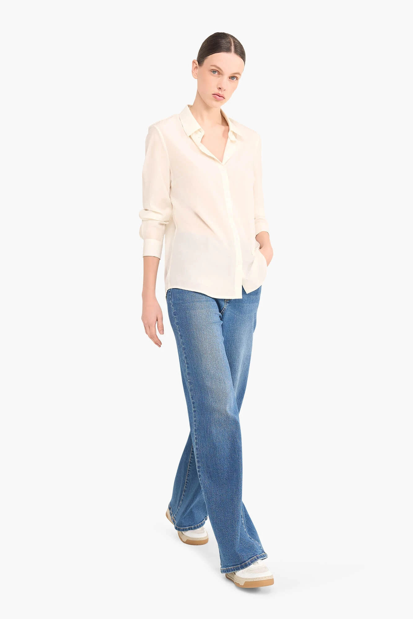 Dylan Off-White Women's Silk Blouse