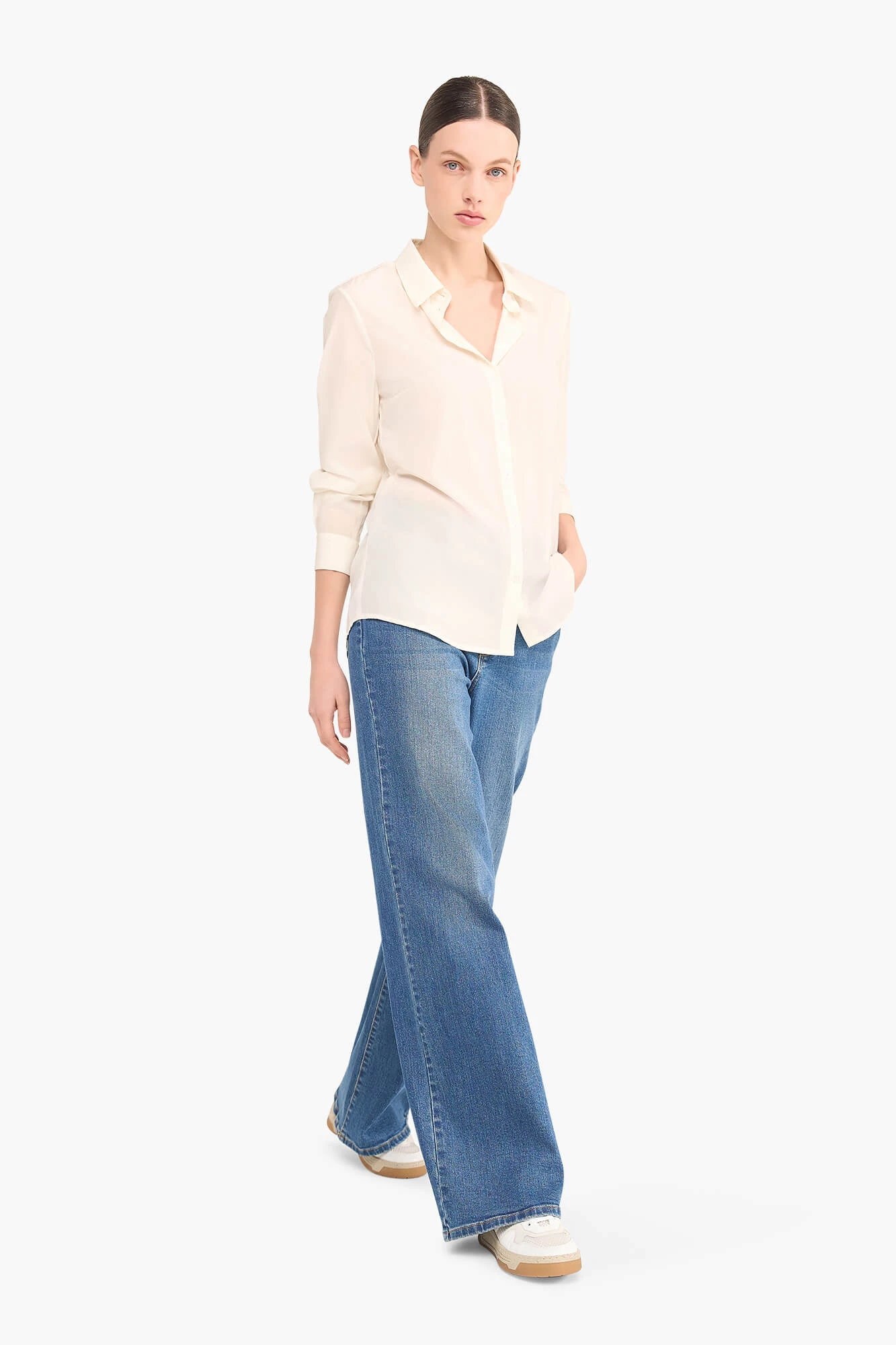 Dylan Off-White Women's Silk Blouse