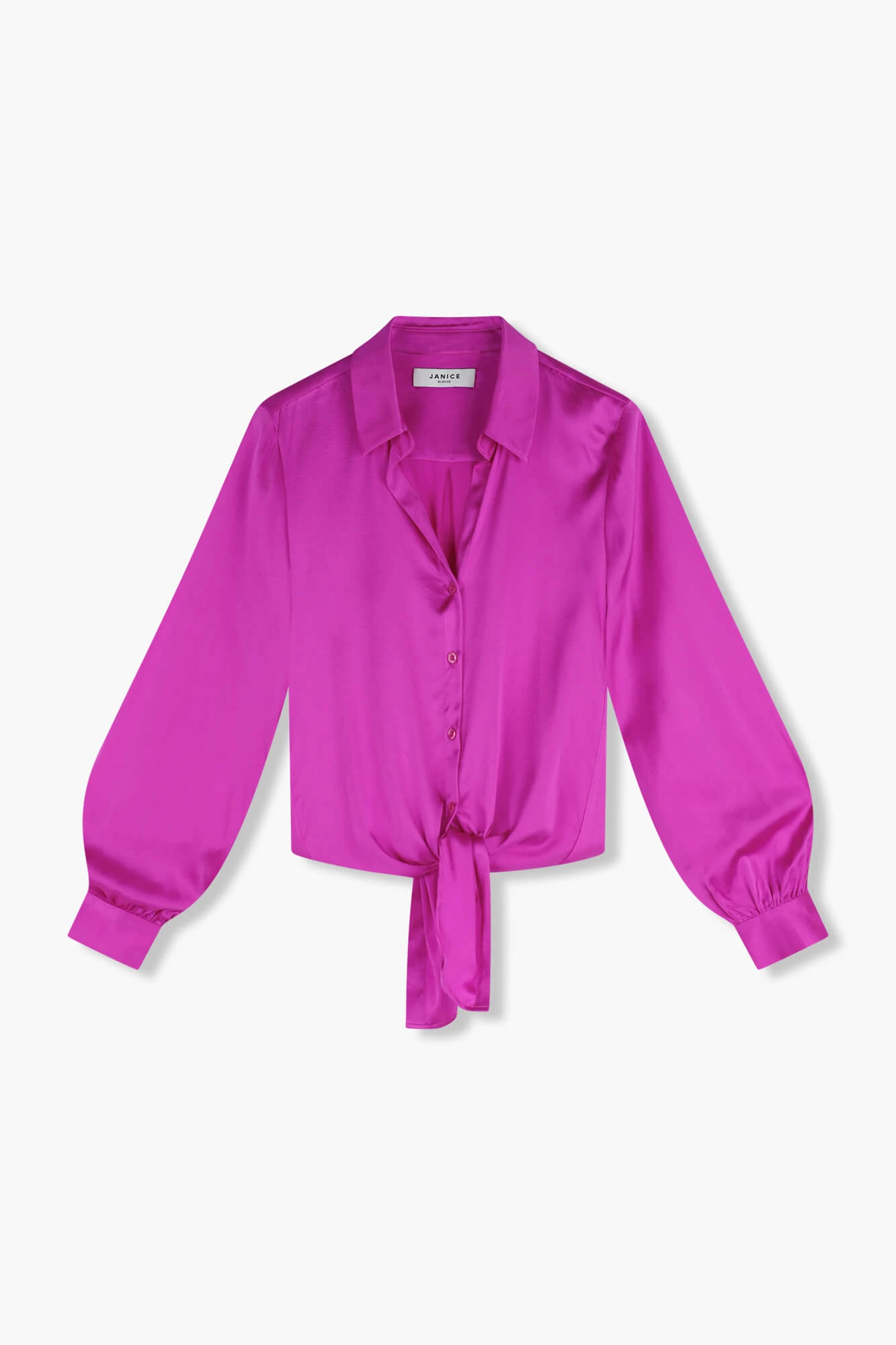 Zijden Blouse Dames Bobby Roze