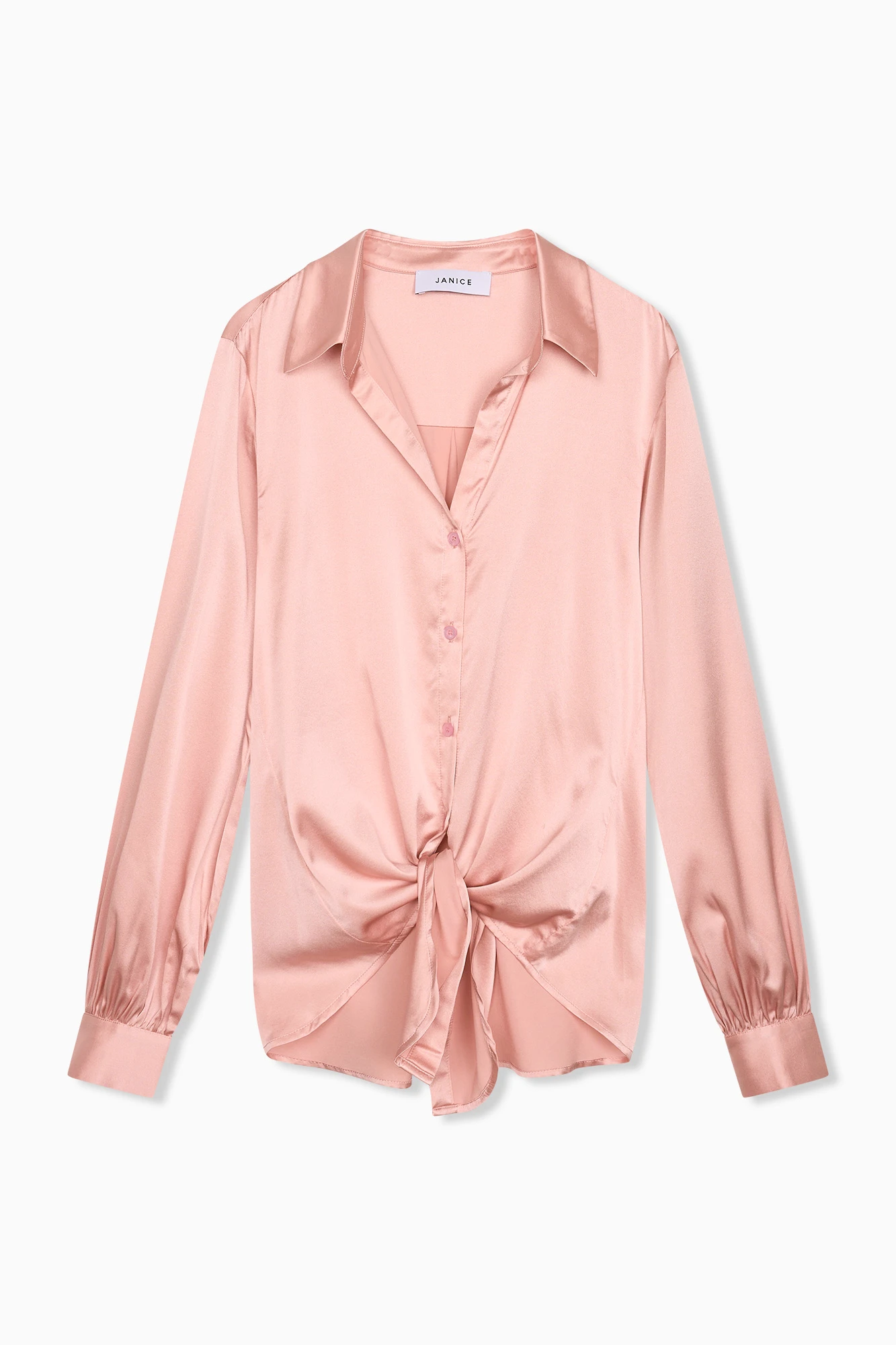 Zijden Blouse Dames Bobby Roze