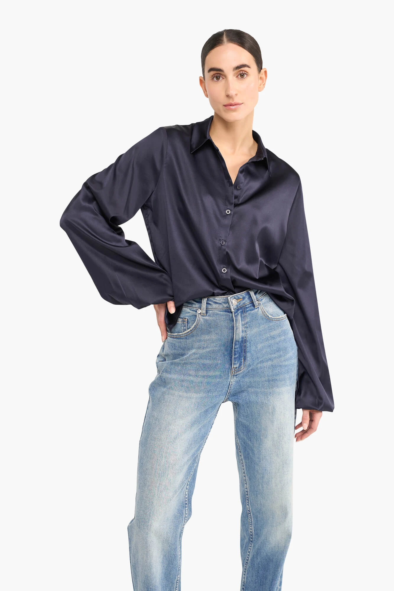Women's Straight-Leg Jeans, Ash Blue 920