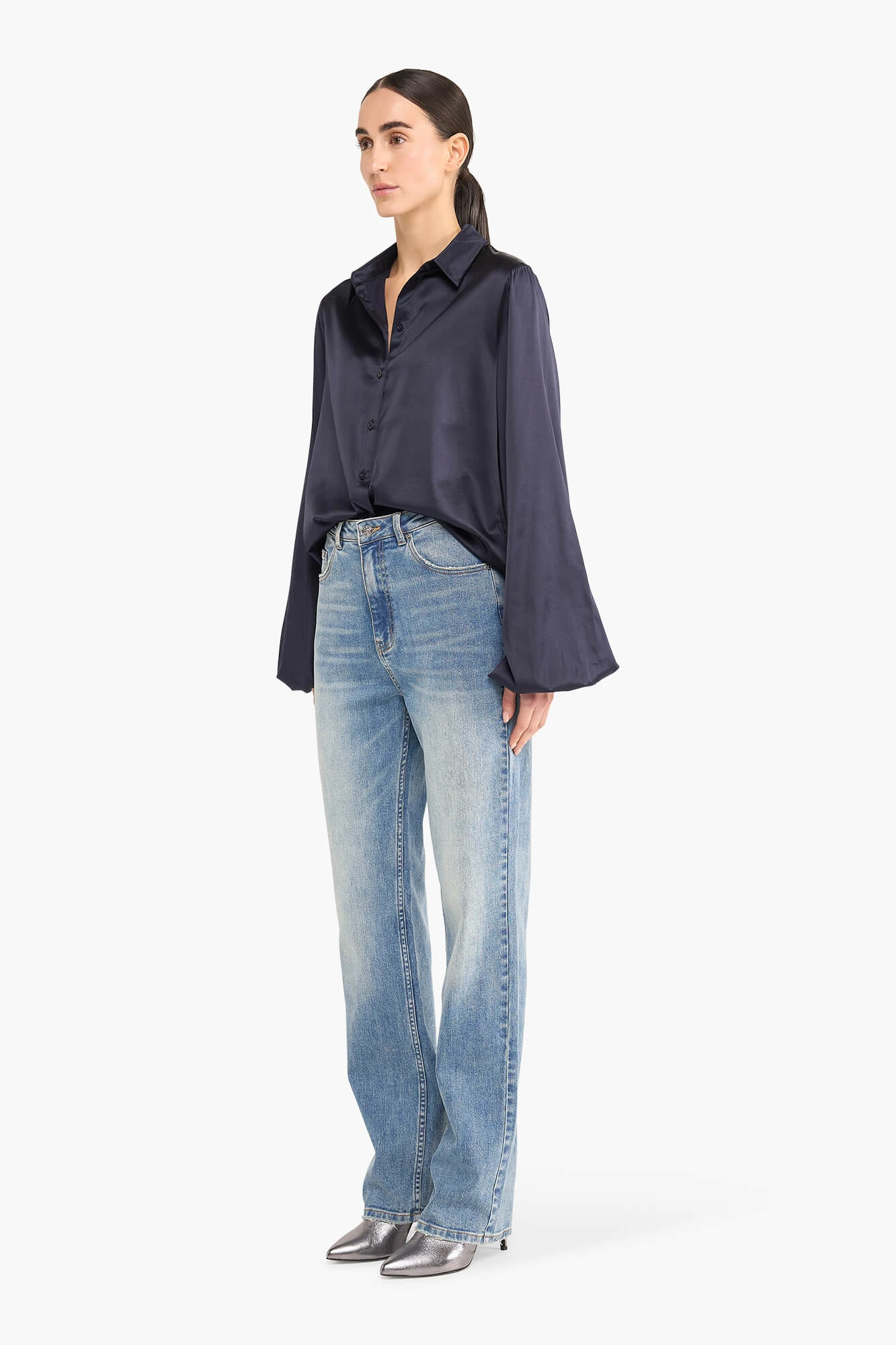 Women's Straight-Leg Jeans, Ash Blue 920