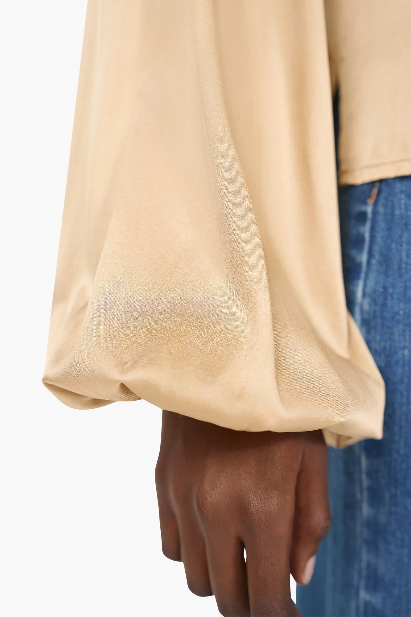 Zijden Blouse Dames Stretch Abe Goud