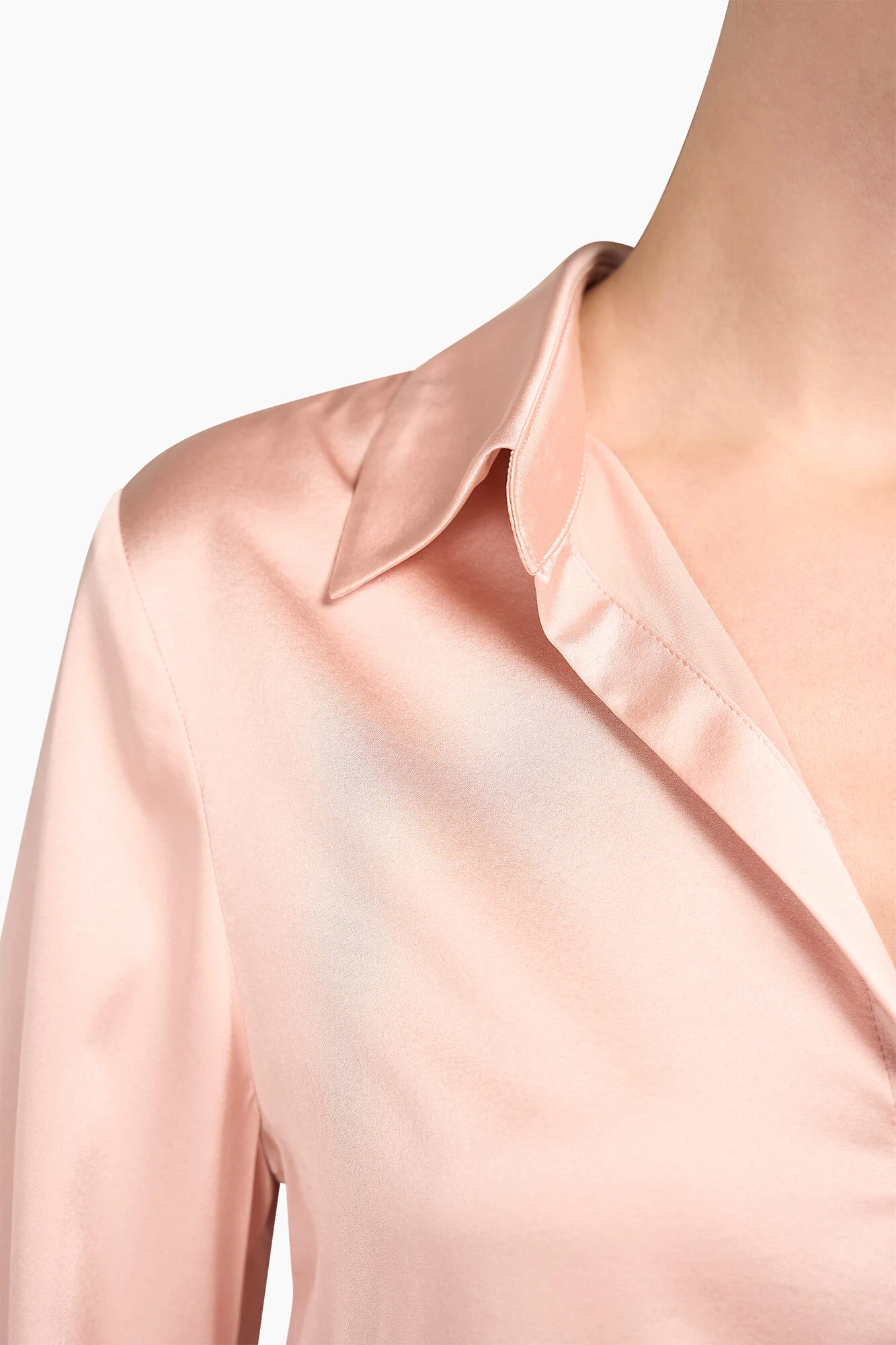 Zijden Blouse Dames Bobby Roze