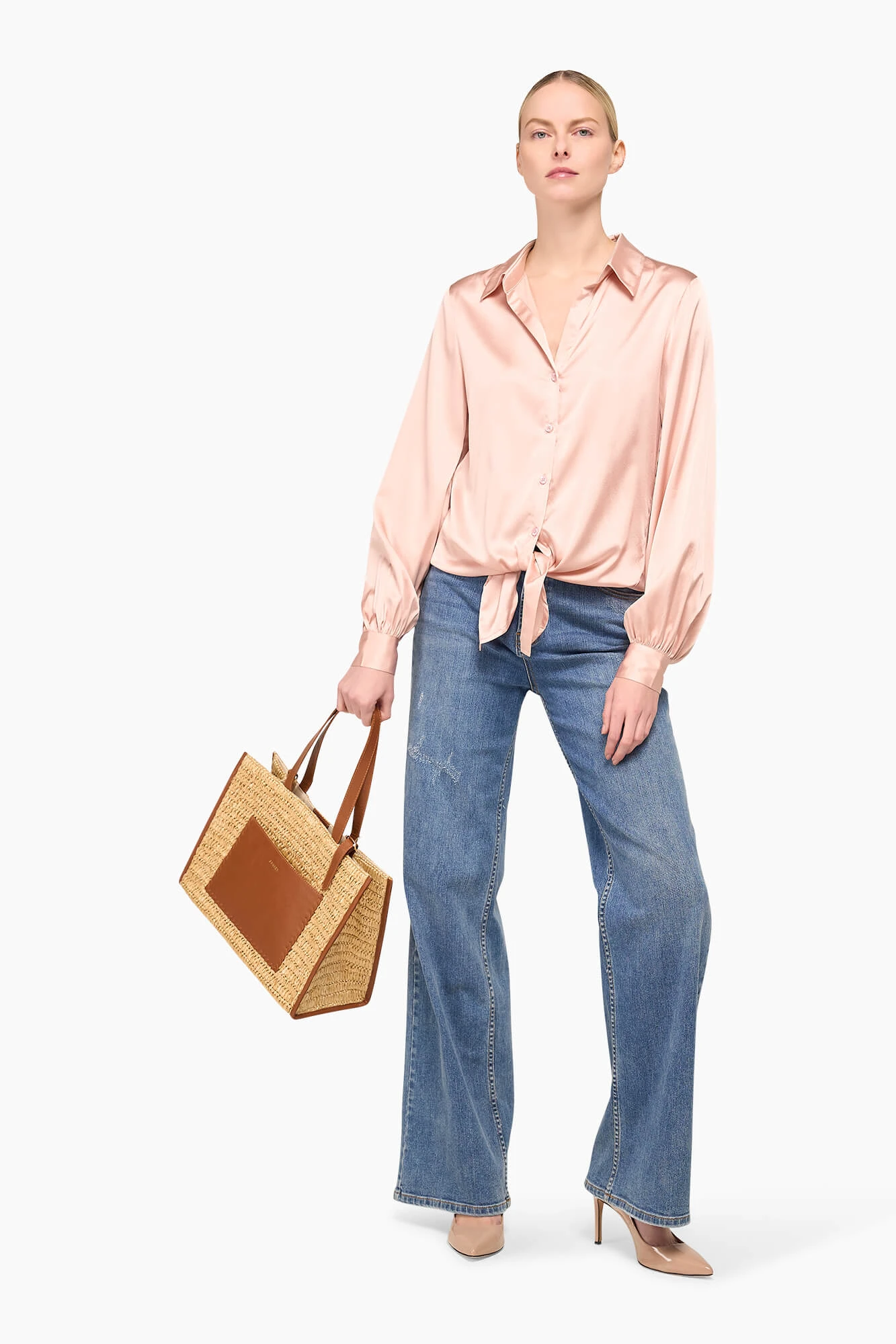 Zijden Blouse Dames Bobby Roze