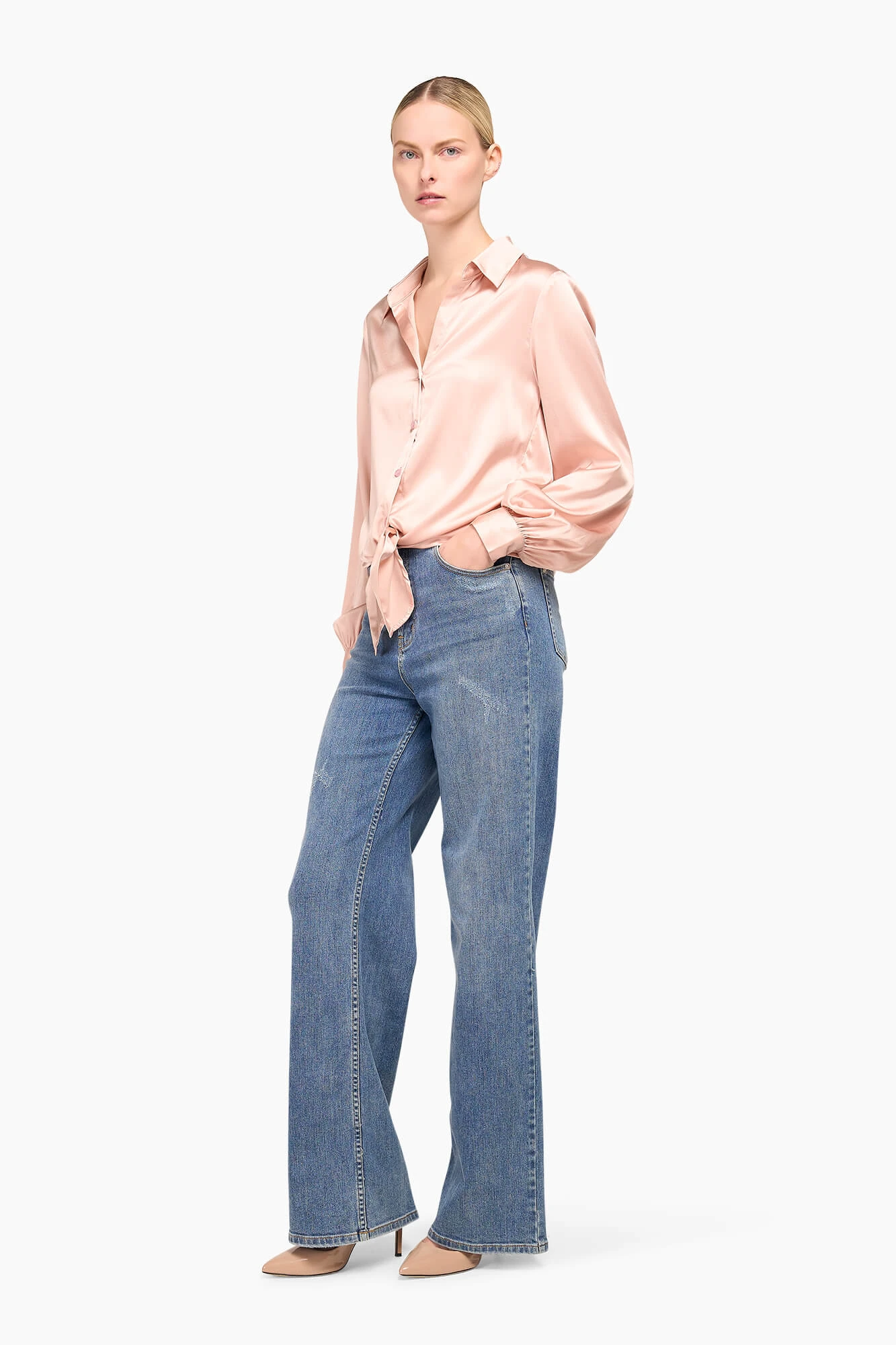 Zijden Blouse Dames Bobby Roze
