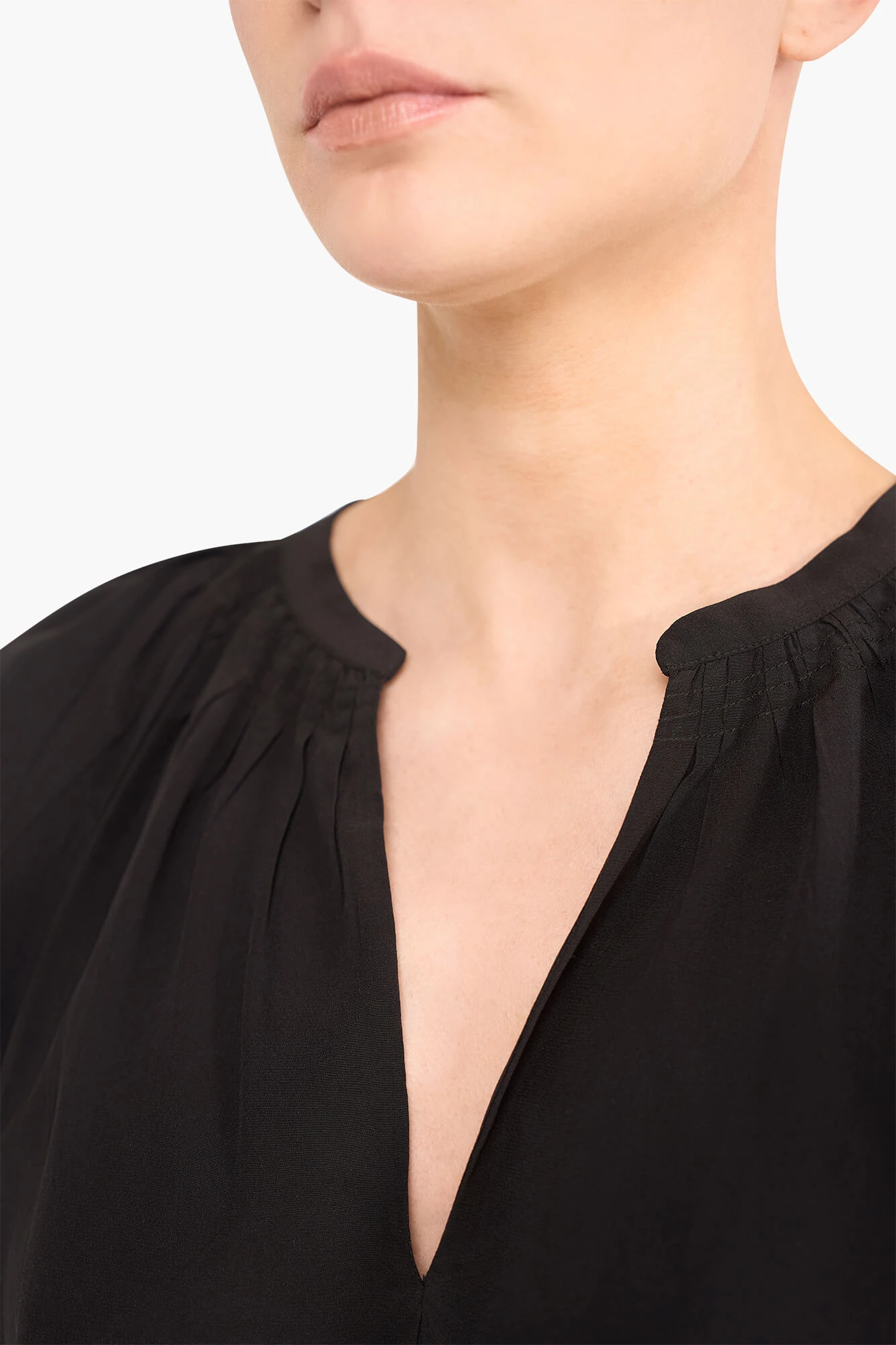 Zijden Dames Blouse Landon Zwart