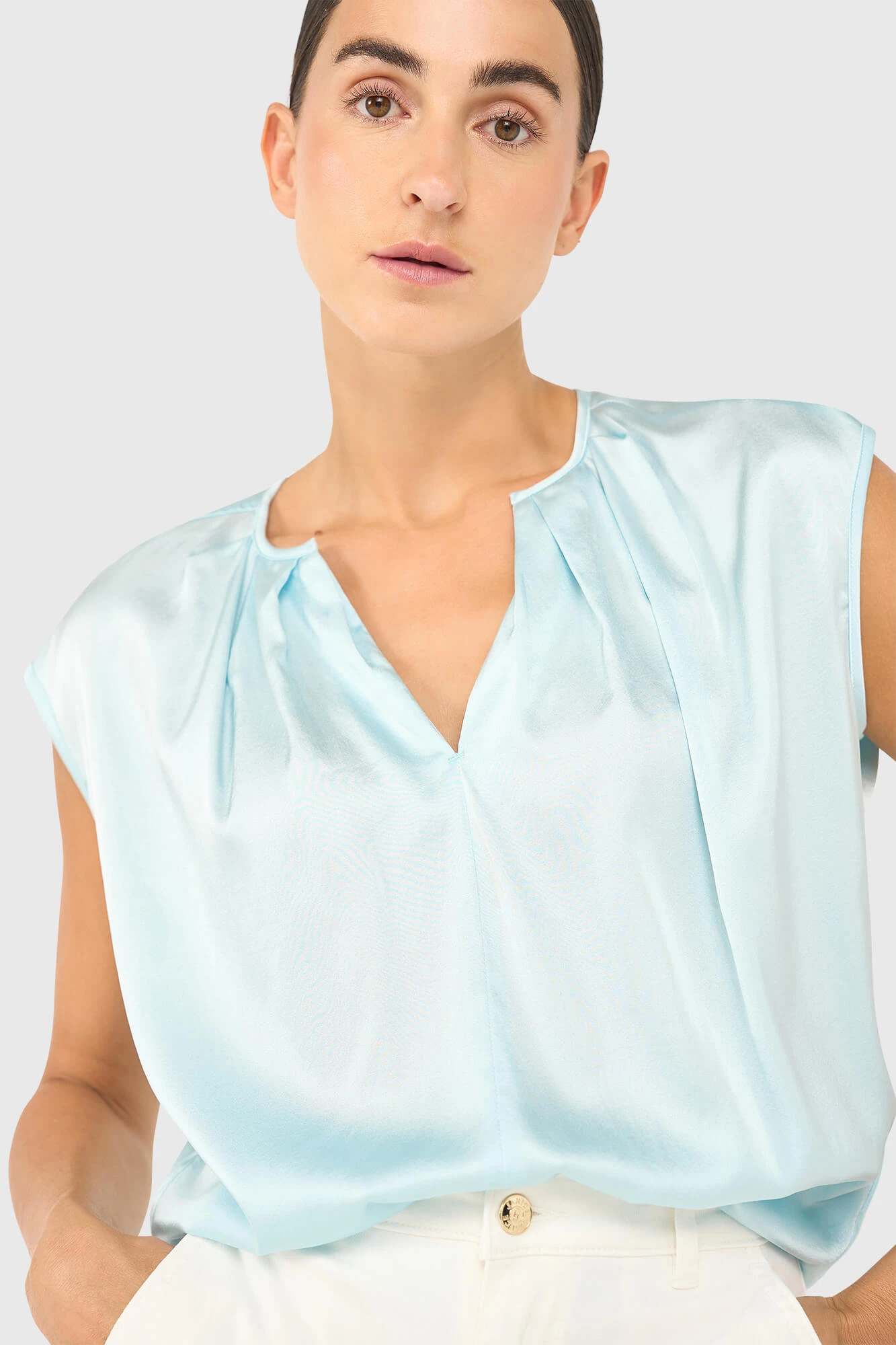 Ross Top Licht Blauw