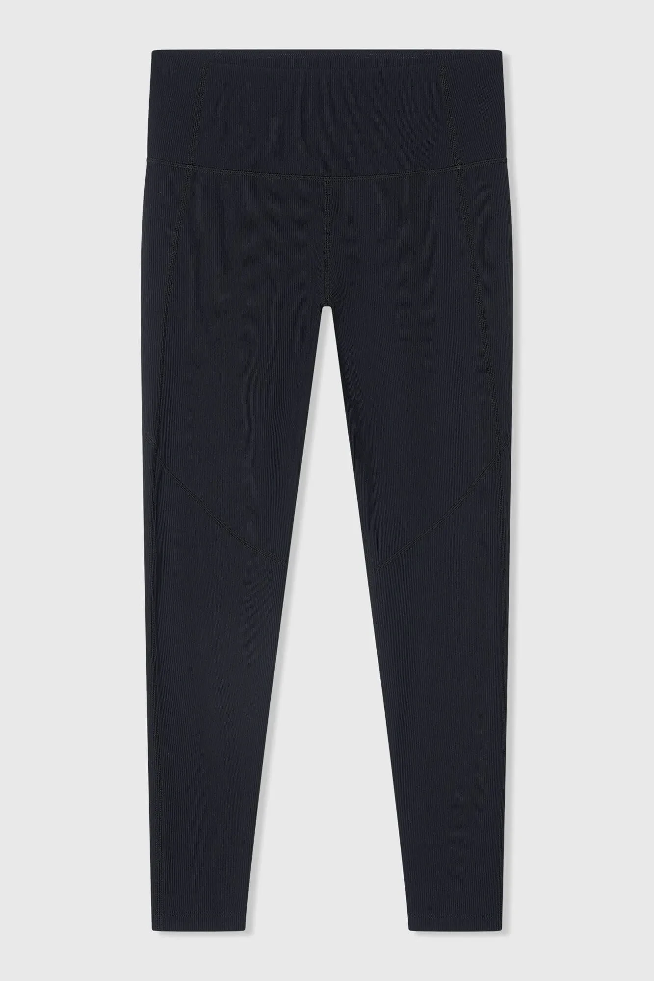 Zwarte Legging Dames Rib Sport Active Wear Ye