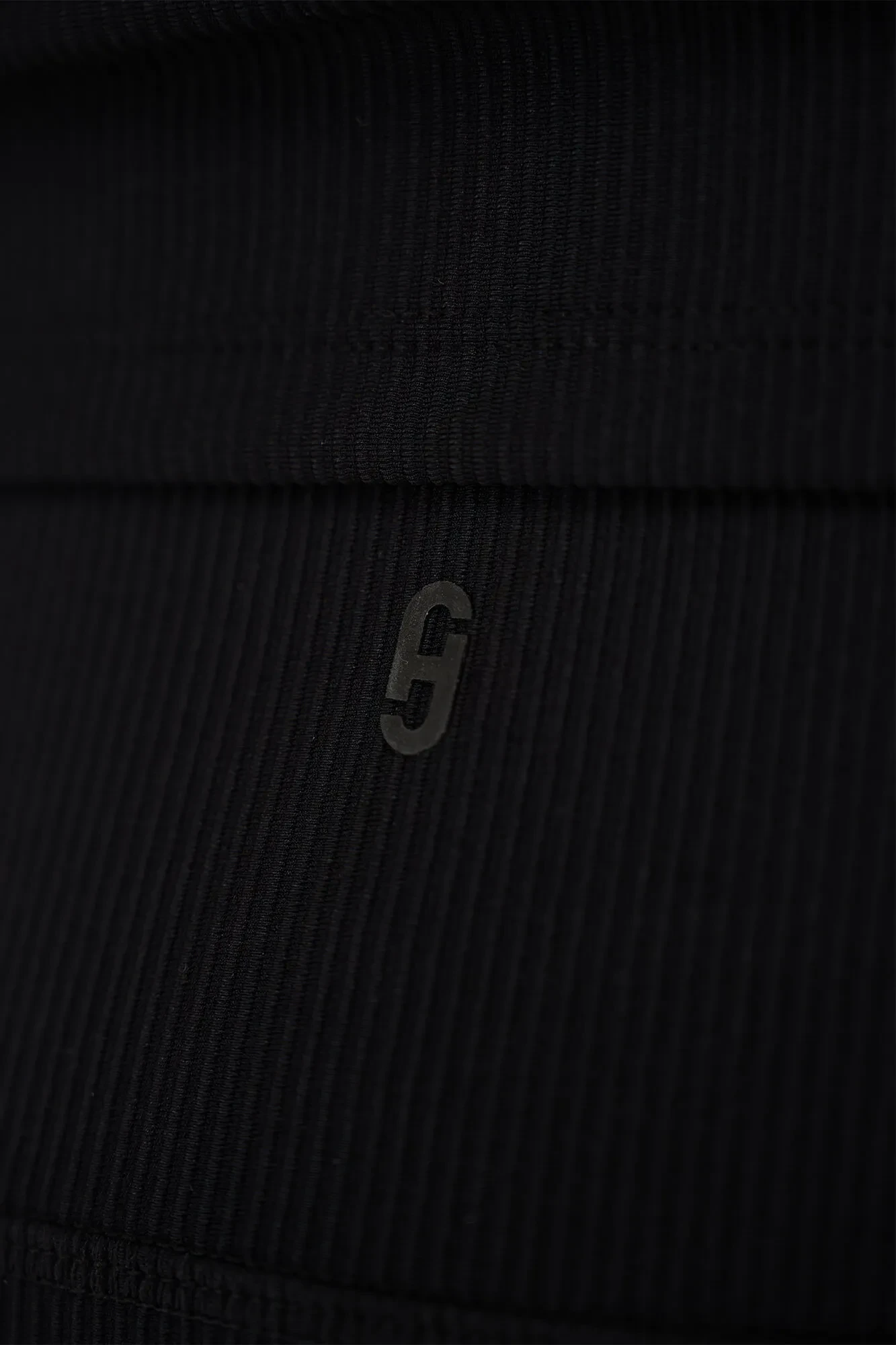 Schwarze Leggings für Damen, gerippt, Sportbekleidung, Ye